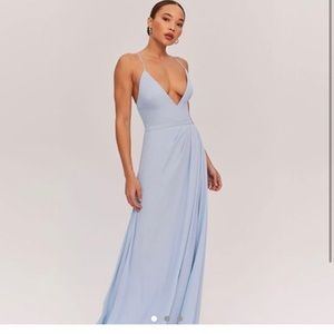 Fame & Partners Blue Maxi Dress